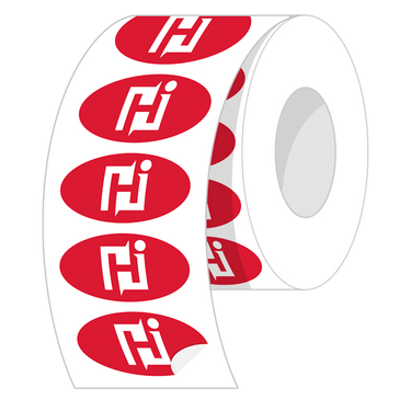 Oval Roll Labels